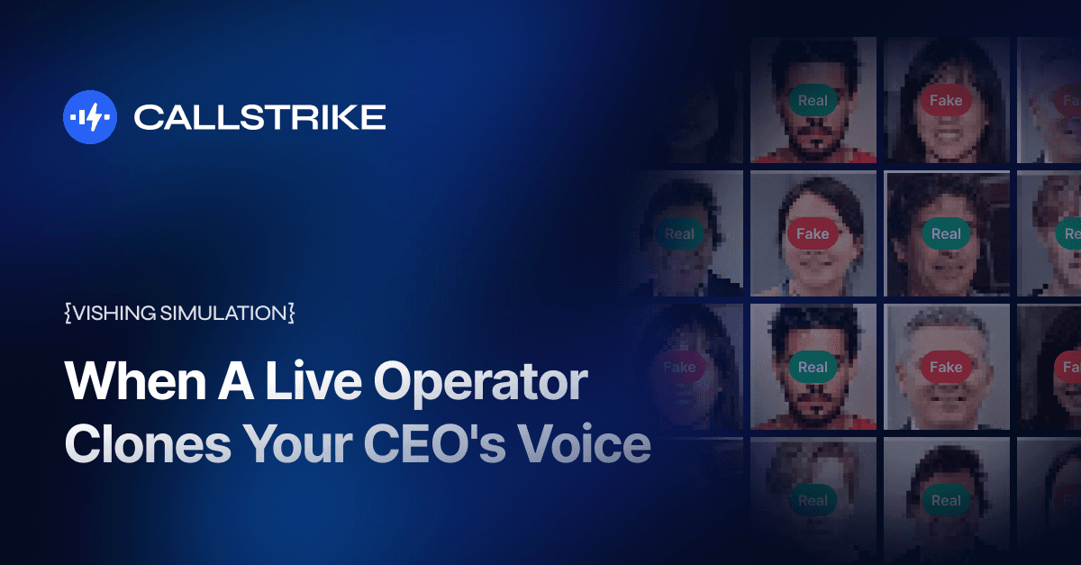 What Happens When a Live Operator Clones Your CEO's Voice